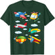 Types of Airplanes Boys Planes Future Pilot T-Shirt - T-Shirt | Forest