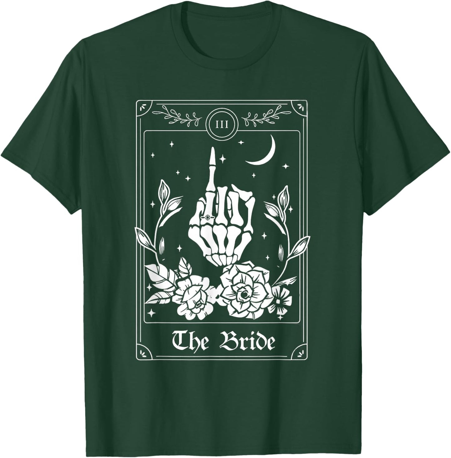 Wedding Tarot Card The Bride Halloween Bachelorette Matching T-Shirt - T-Shirt | Forest