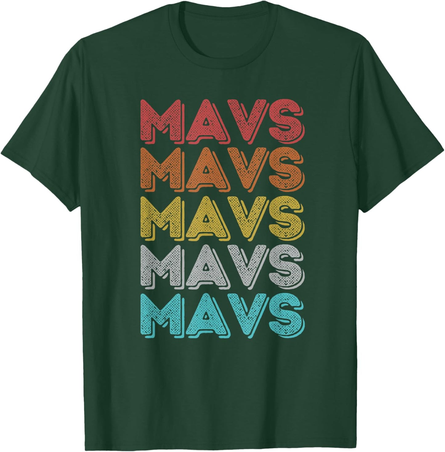 Vintage Retro Mavs T-Shirt - T-Shirt | Forest