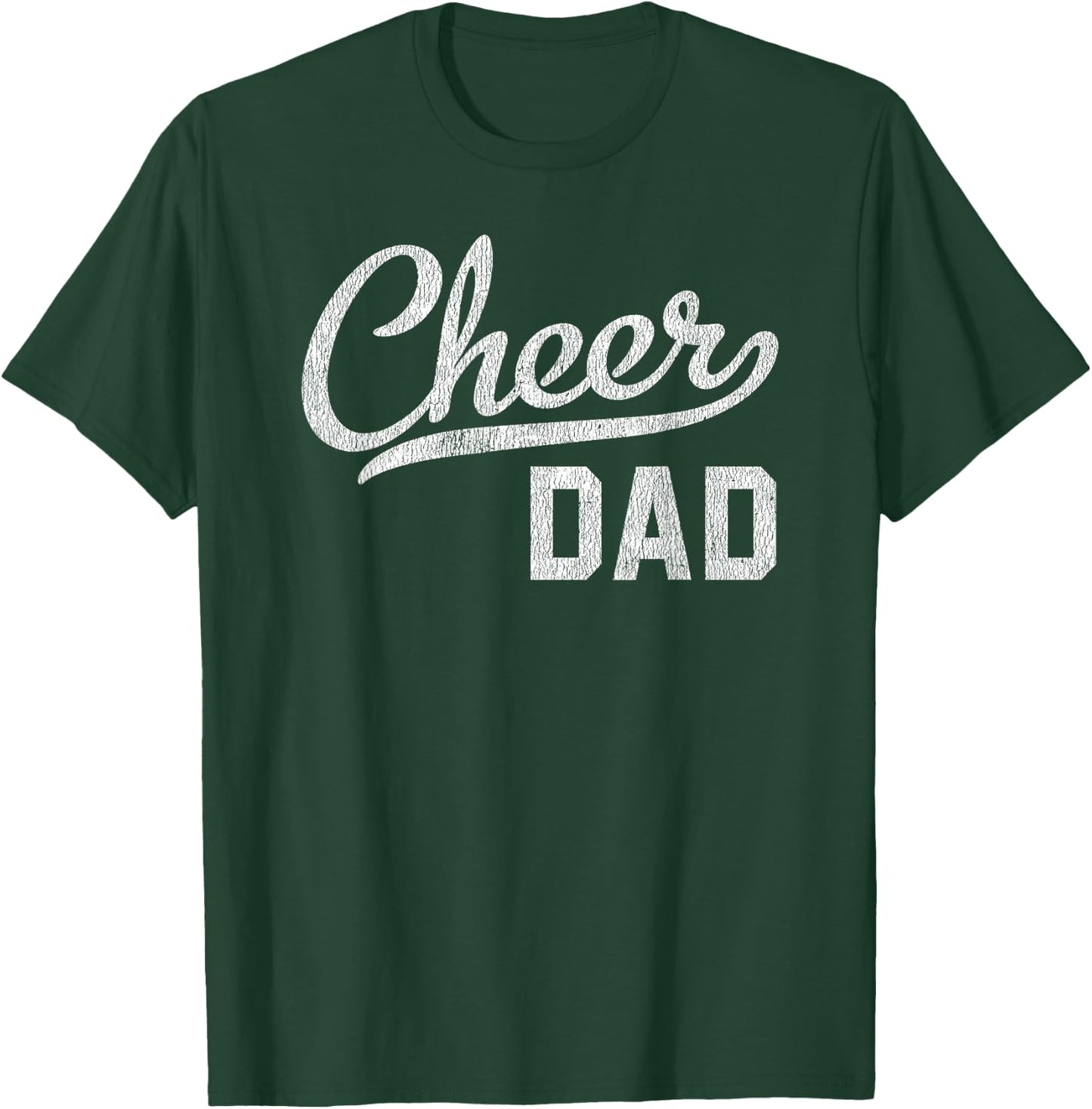 Cheer Dad Proud Cheerleading Dad Gift Small T-Shirt - T-Shirt | Forest