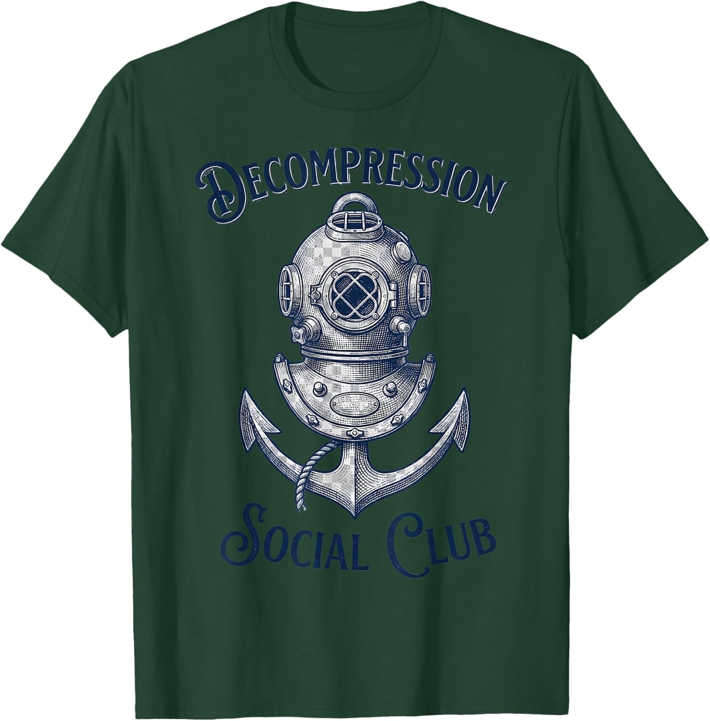 Underwater Welder Commercial Diver Sea Art T-Shirt - T-Shirt | Forest