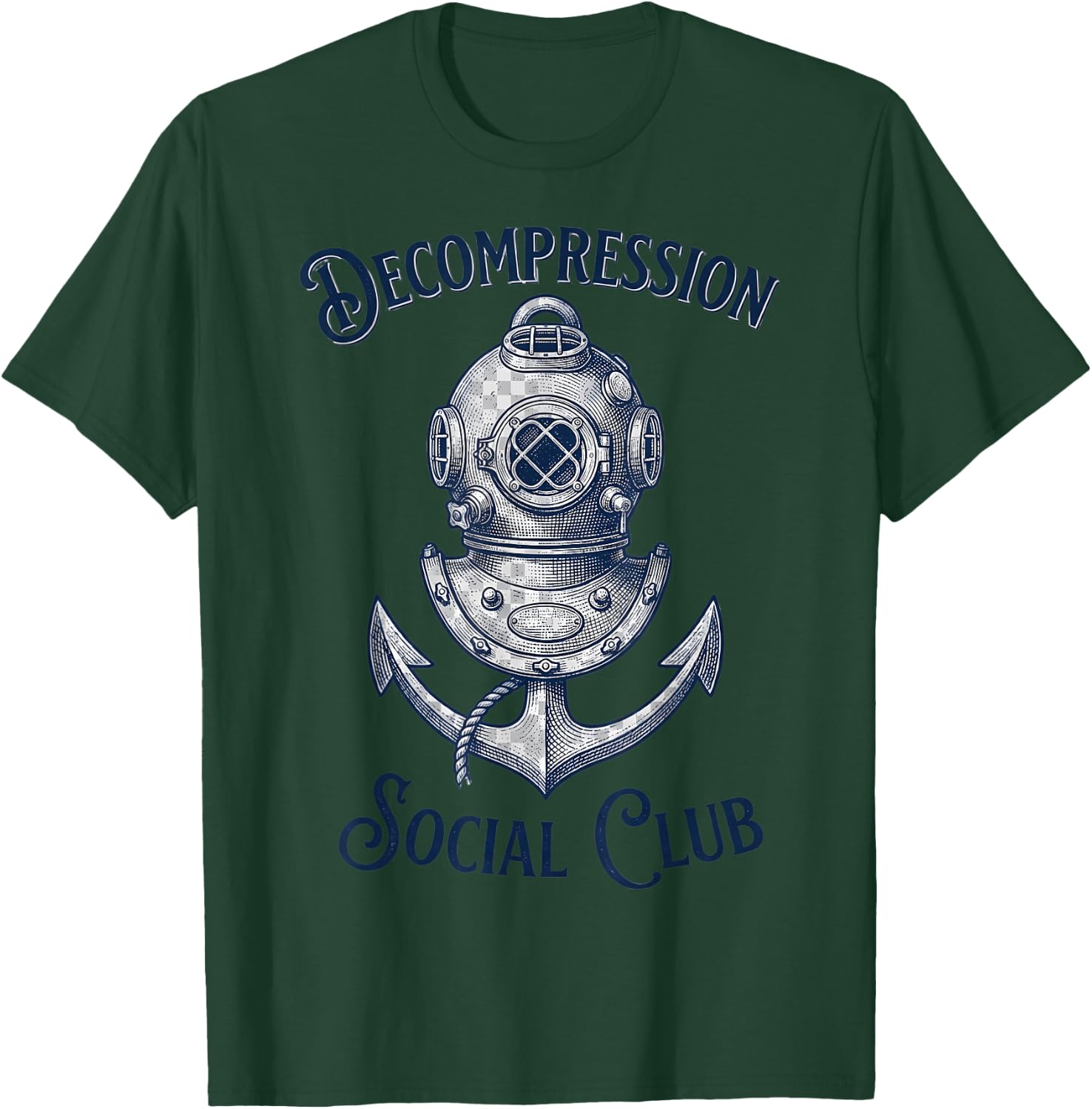 Underwater Welder Commercial Diver Sea Art T-Shirt - T-Shirt | Forest