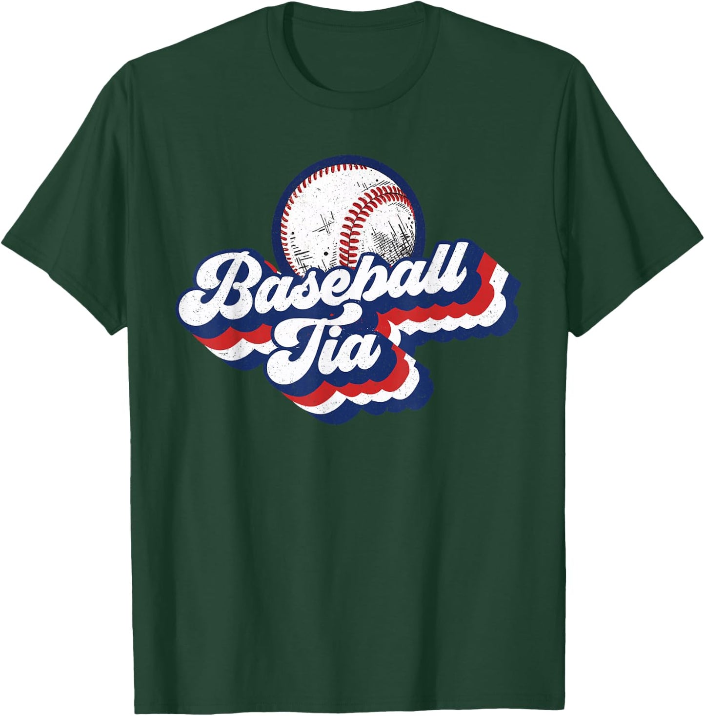 Baseball Tia Grandma Shirt Mother's Day Gift T-Shirt - T-Shirt | Forest