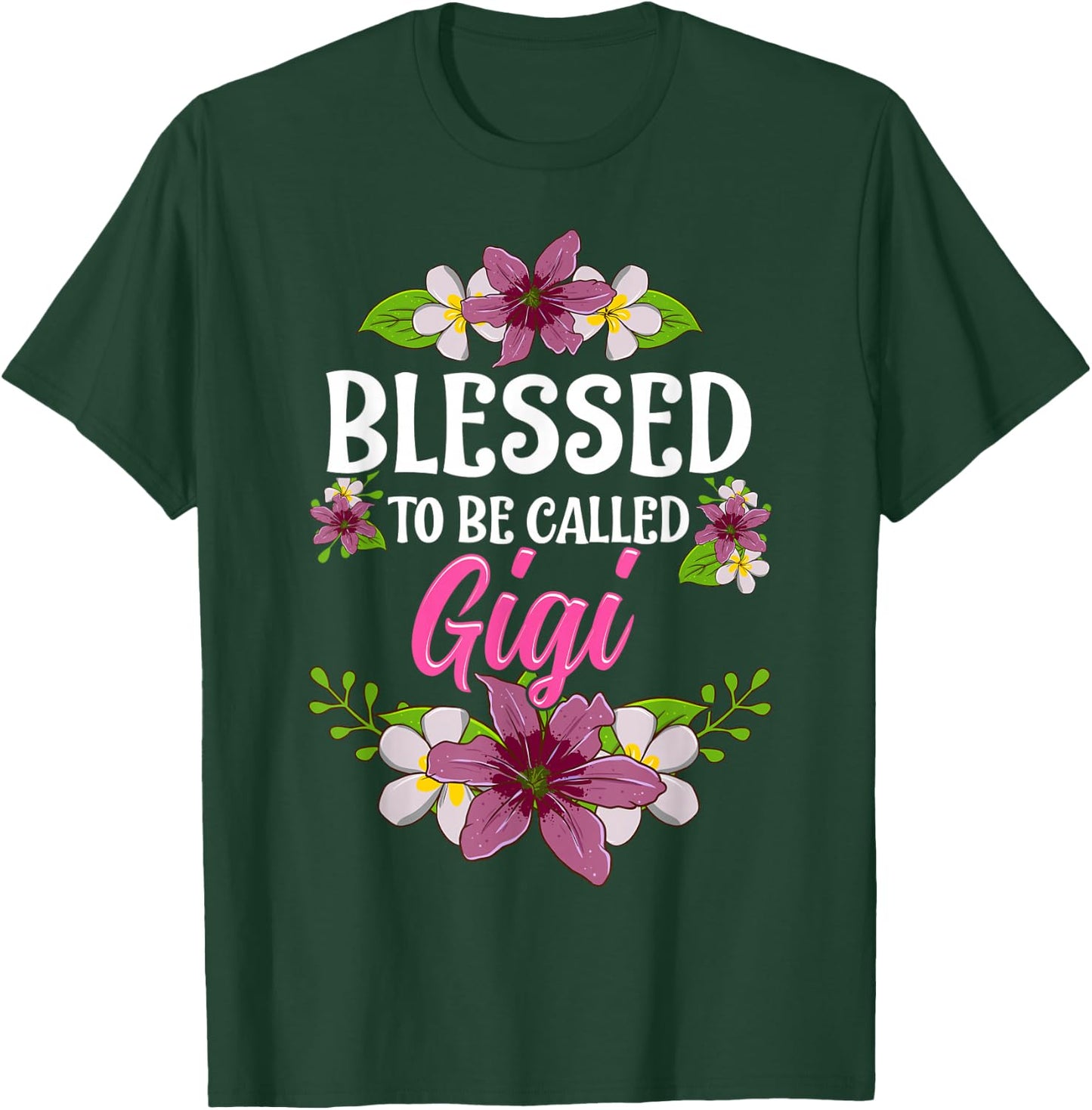 Blessed To Be Called Gigi Shirt Mothers Day T-Shirt - T-Shirt | Forest