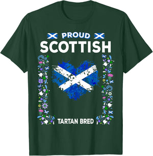 Scottish Flag Outfit Idea Scotland Themed T-Shirt - T-Shirt | Forest