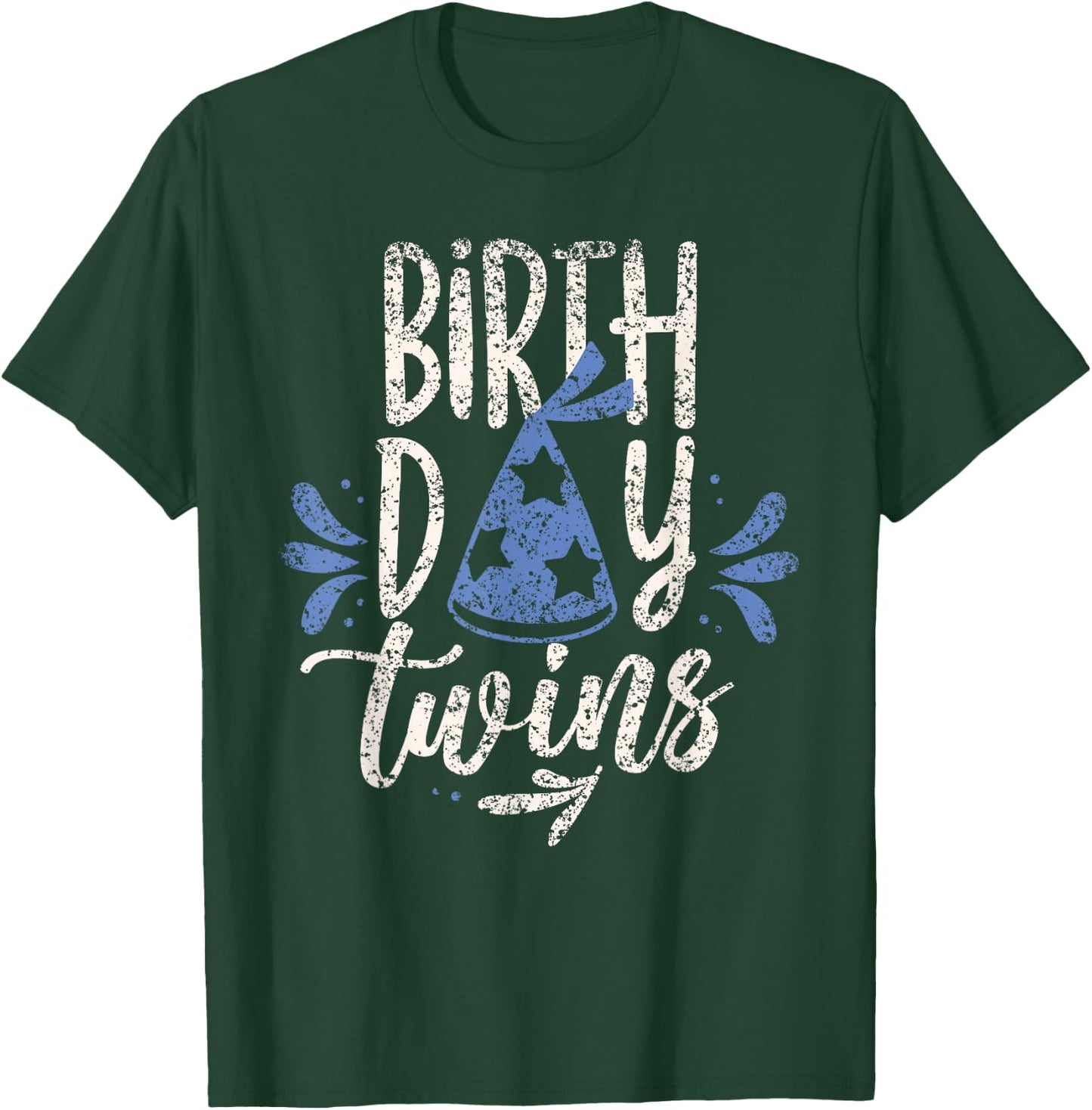 Birthday Twins Celebrate Cute Twin T-Shirt - T-Shirt | Forest