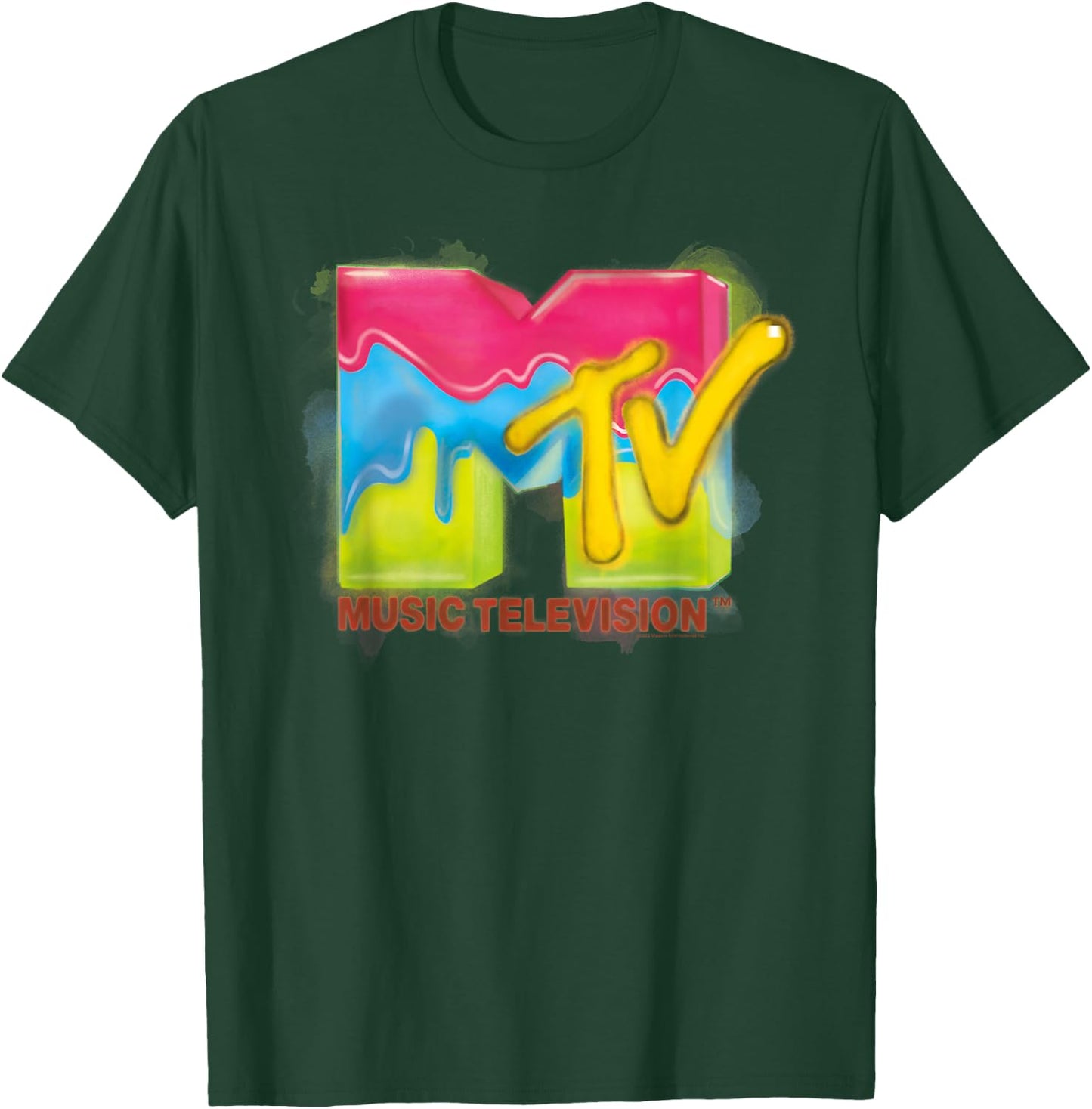 MTV Melted Ice Cream Logo T-Shirt - T-Shirt | Forest