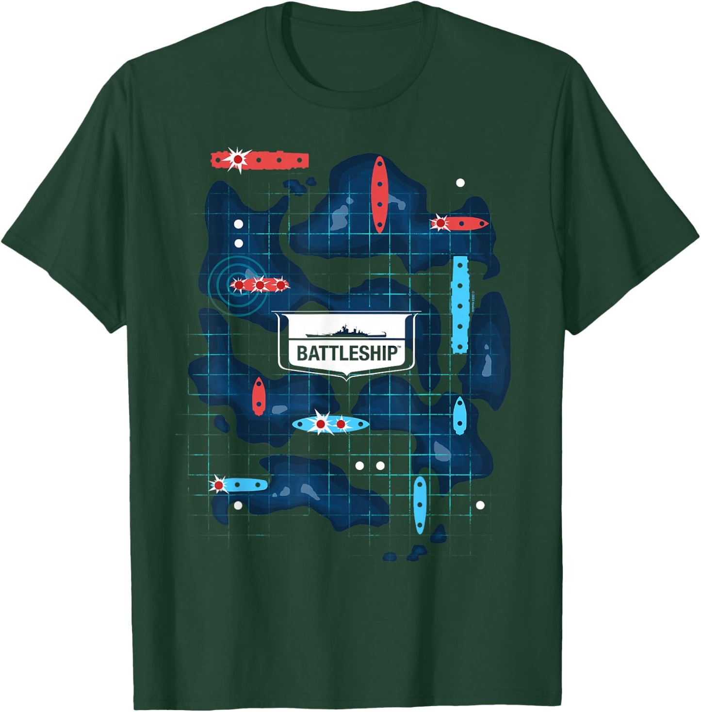 Battleship Battleship Sonar Fight T-Shirt - T-Shirt | Forest