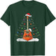 Christmas Guitar - Xmas Lights Guitarist T-Shirt - T-Shirt | Forest