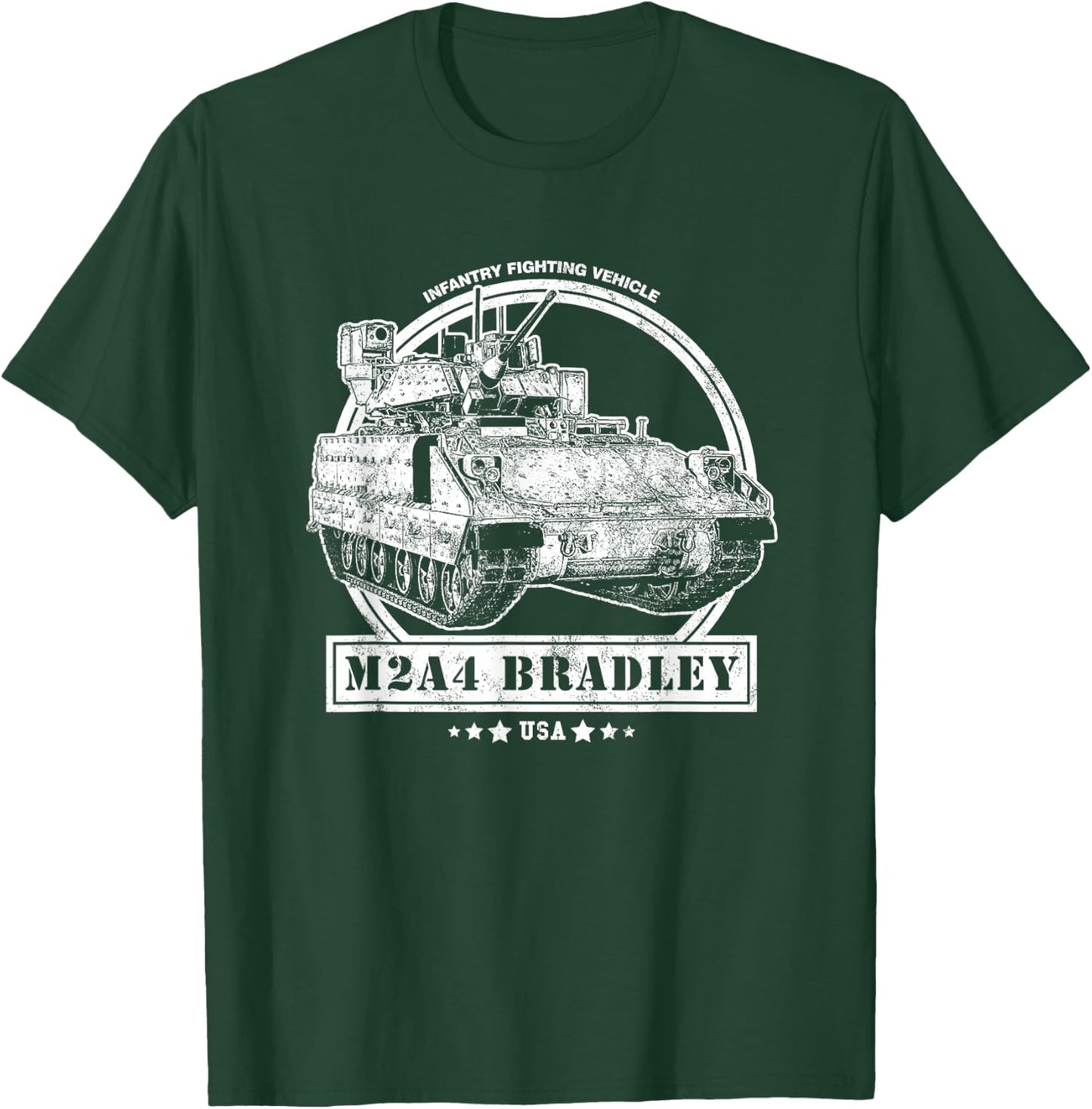M2A4 Bradley IFV (Infantry Fighting Vehicle) T-Shirt - T-Shirt | Forest