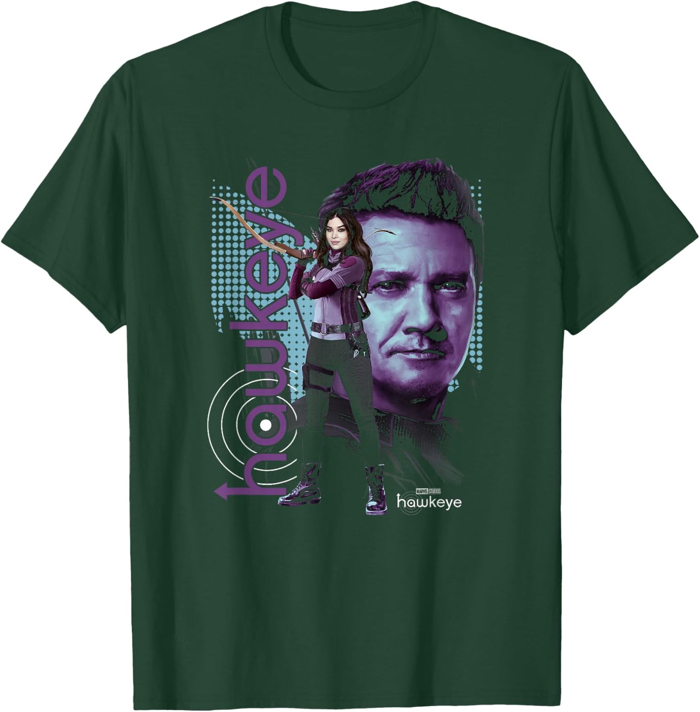 Marvel Hawkeye Disney Plus Group Shot Team Hawkeye Poster T-Shirt - T-Shirt | Forest