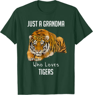 Just A Grandma Who Loves Tigers T-Shirt - T-Shirt | Forest