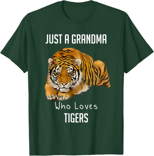 Just A Grandma Who Loves Tigers T-Shirt - T-Shirt | Forest