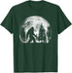 Bigfoot in The Forest Hiding at Night Full Moon Trees Nature T-Shirt - T-Shirt | Forest