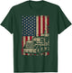 Truck Driver USA Flag Gift Patriotic Trucker T-Shirt - T-Shirt | Forest