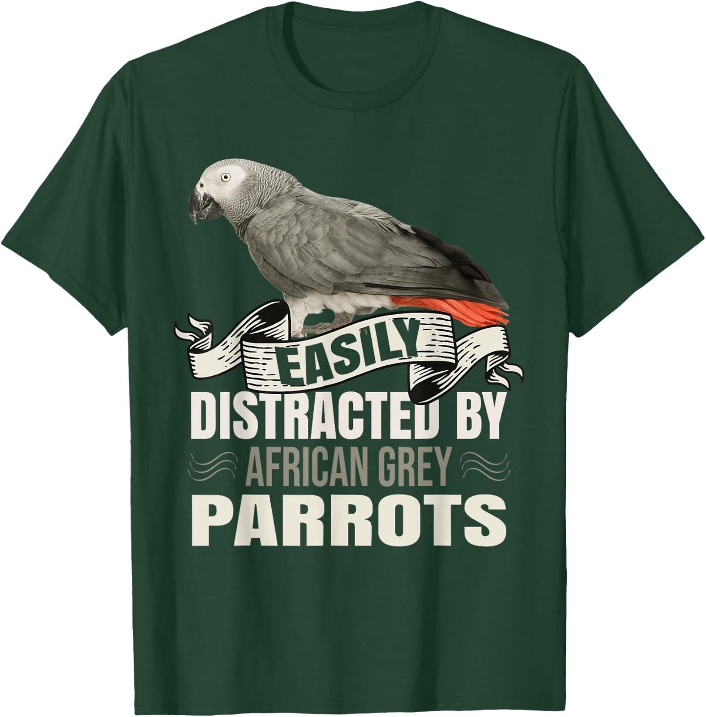 Funny African Grey Parrot Accessories For Zookeepers T-Shirt - T-Shirt | Forest