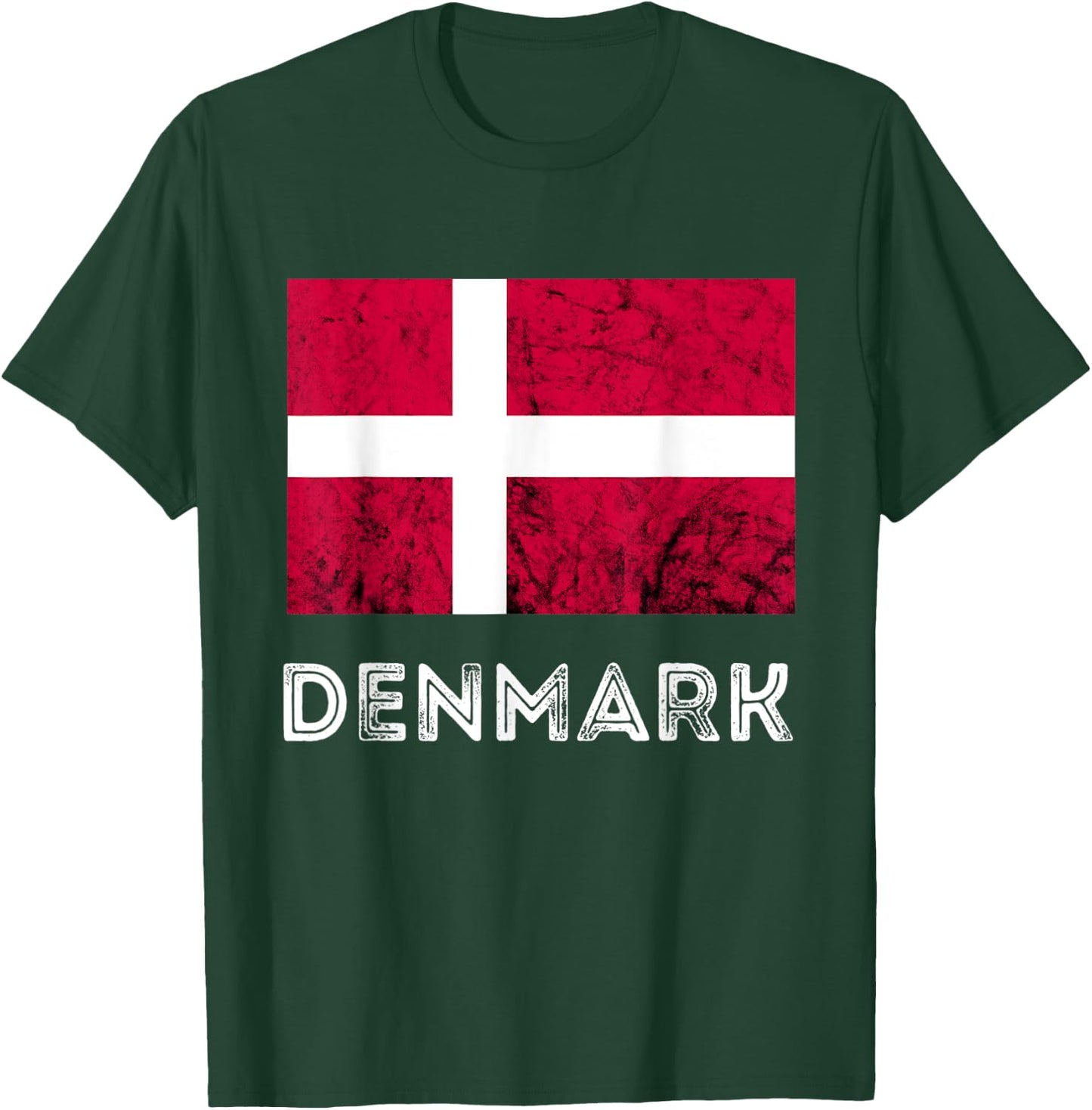 Denmark Dannebrog Danish Flag Dansk Roots Danish Pride T-Shirt - T-Shirt | Forest