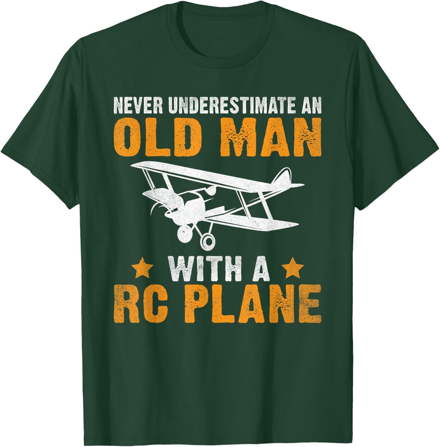 Never underestimate an old Man with a RC Plane T-Shirt - T-Shirt | Forest