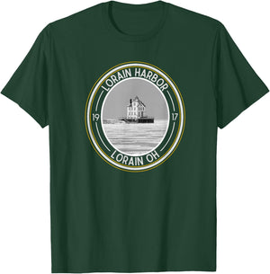 Lorain Harbor Lighthouse Ohio T-Shirt - T-Shirt | Forest
