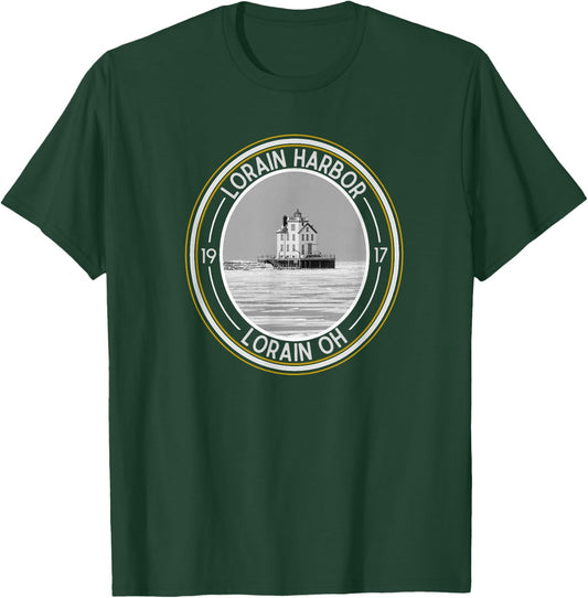 Lorain Harbor Lighthouse Ohio T-Shirt - T-Shirt | Forest