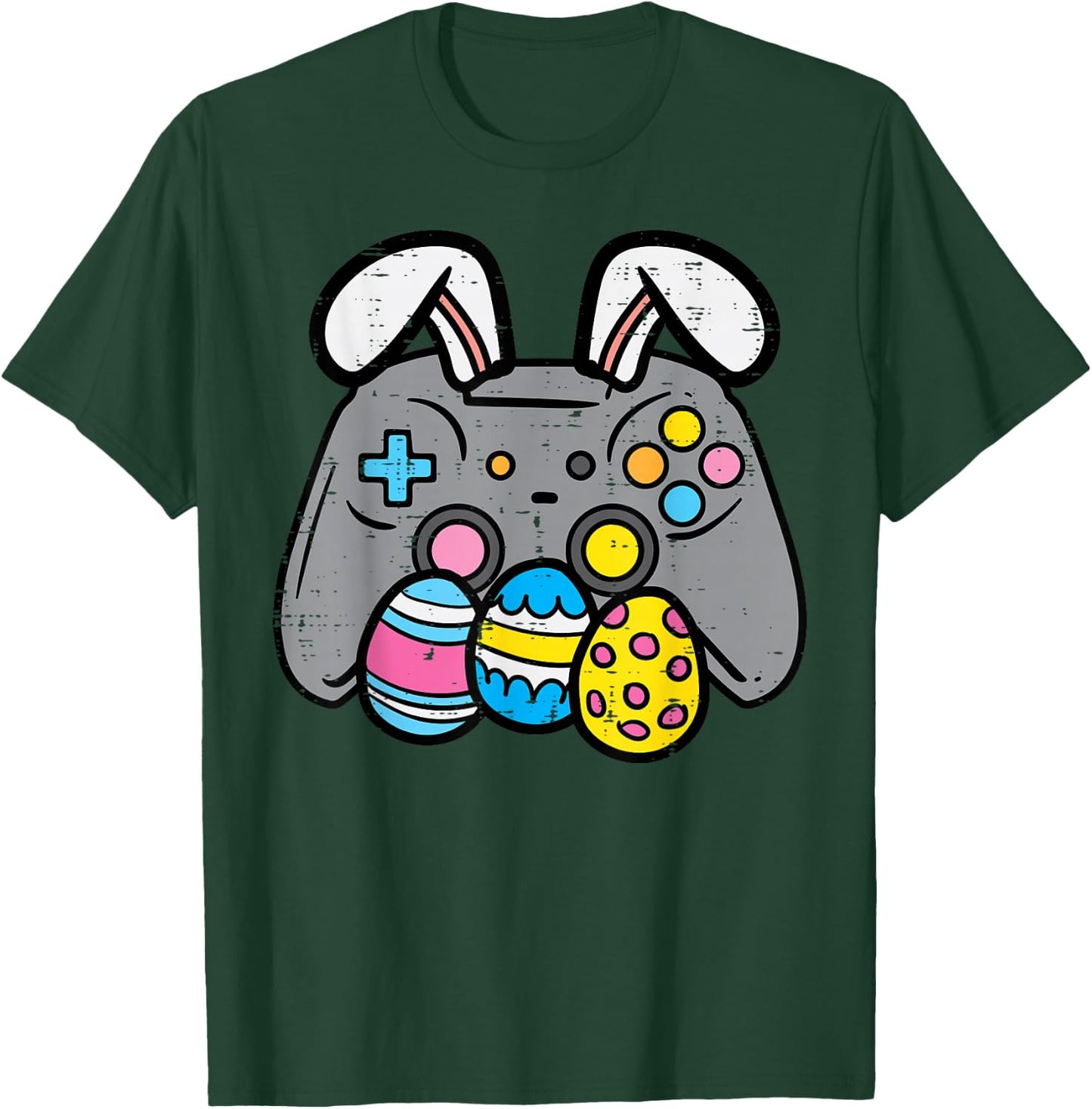 Easter Video Game Bunny Eggs Gaming Gamer Boys Men Teen Kids Small T-Shirt - T-Shirt | Forest