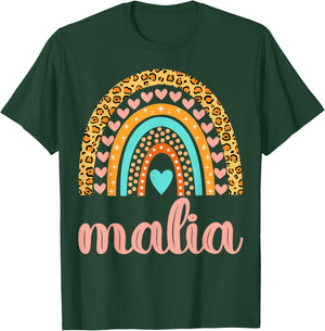 Malia Malia Name Birthday Shirt Gift T-Shirt - T-Shirt | Forest