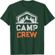 Campground Staff CAMP CREW Summer Cousins Camping Counselor Women Girls Kids T-Shirt - T-Shirt | Forest