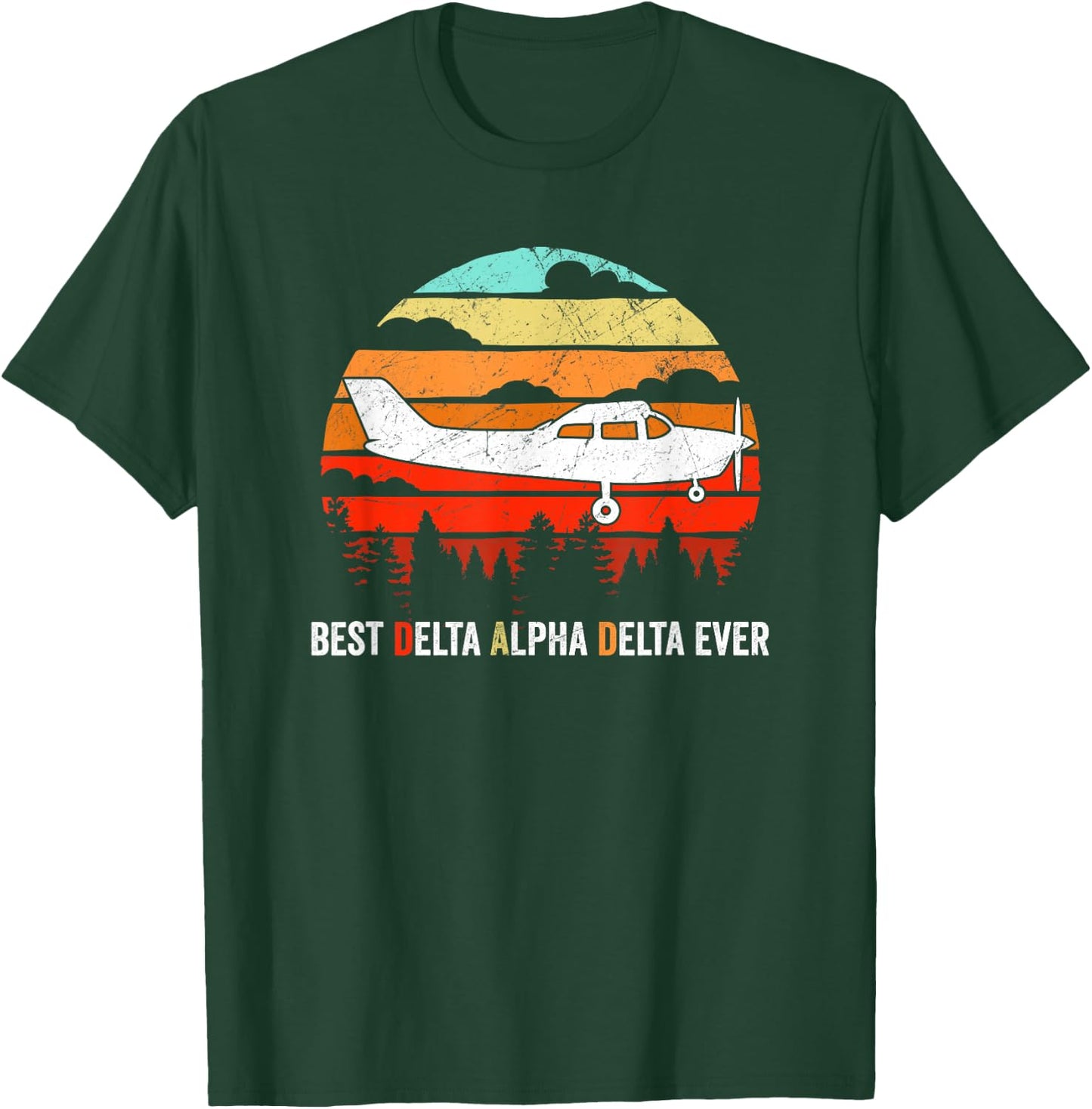 Airplane Pilot Best Dad Flying Gift T-Shirt - T-Shirt | Forest