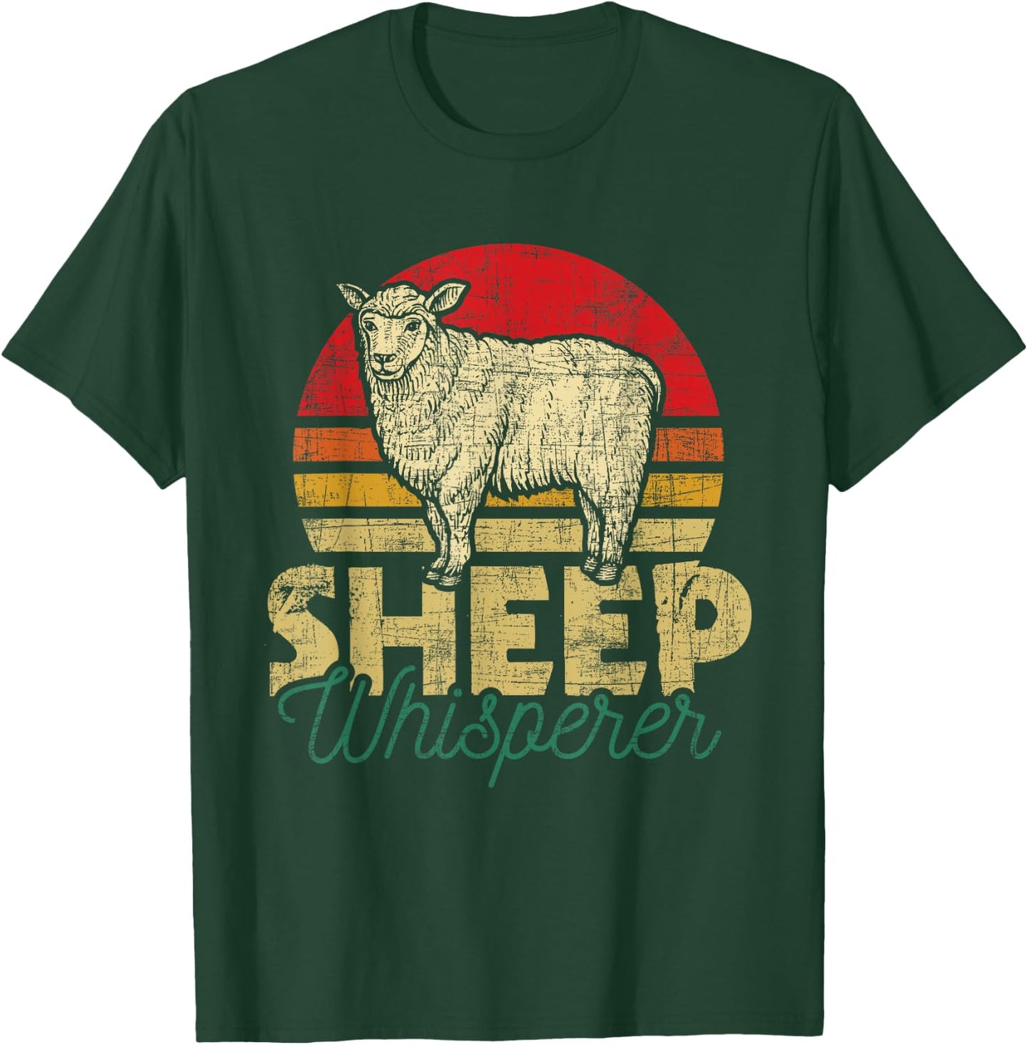Sheep Whisperer - Flock Herd Farmer Homestead T-Shirt - T-Shirt | Forest