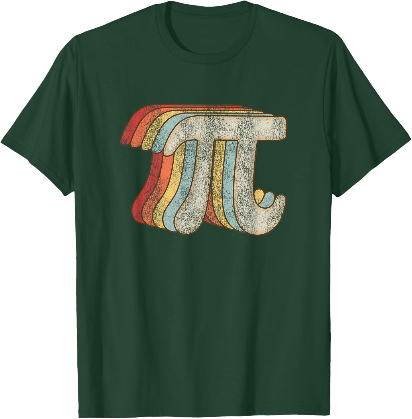Vintage Pi Math Geek Retro Design for Pi Day T-Shirt - T-Shirt | Forest