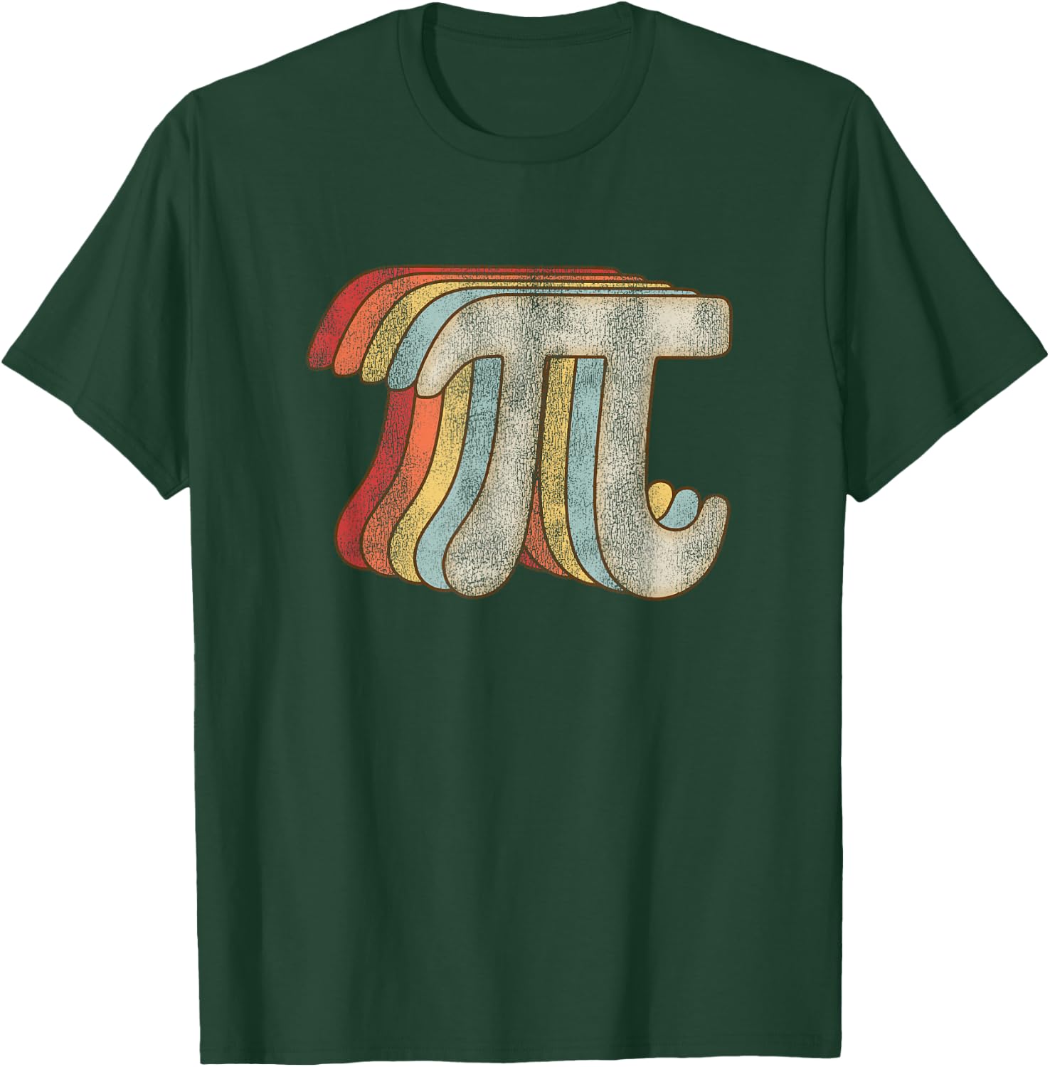 Vintage Pi Math Geek Retro Design for Pi Day T-Shirt - T-Shirt | Forest