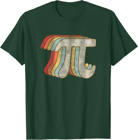 Vintage Pi Math Geek Retro Design for Pi Day T-Shirt - T-Shirt | Forest