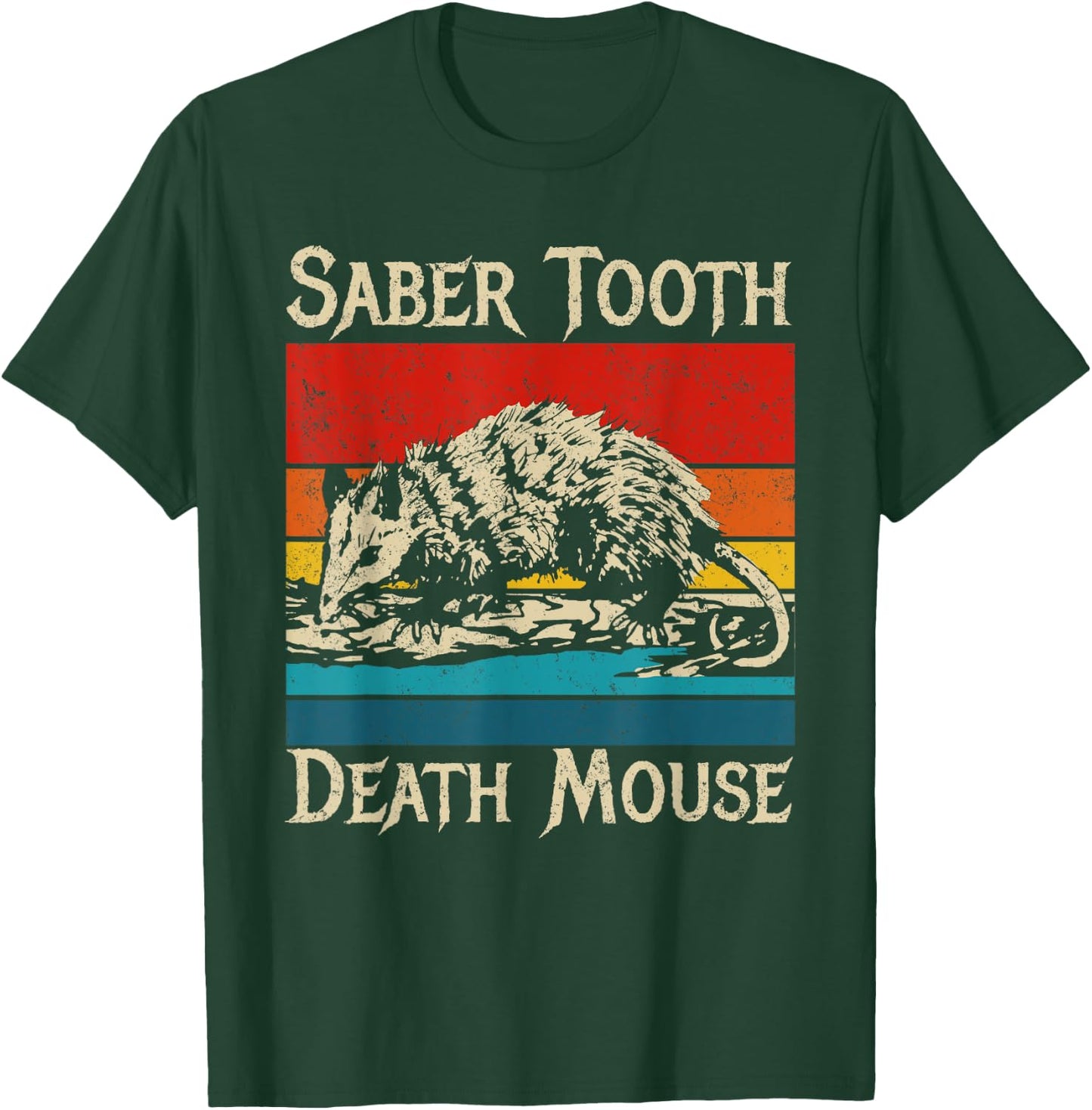 Funny Saber Tooth Death Mouse Wrong Animal Name Stupid Joke T-Shirt - T-Shirt | Forest