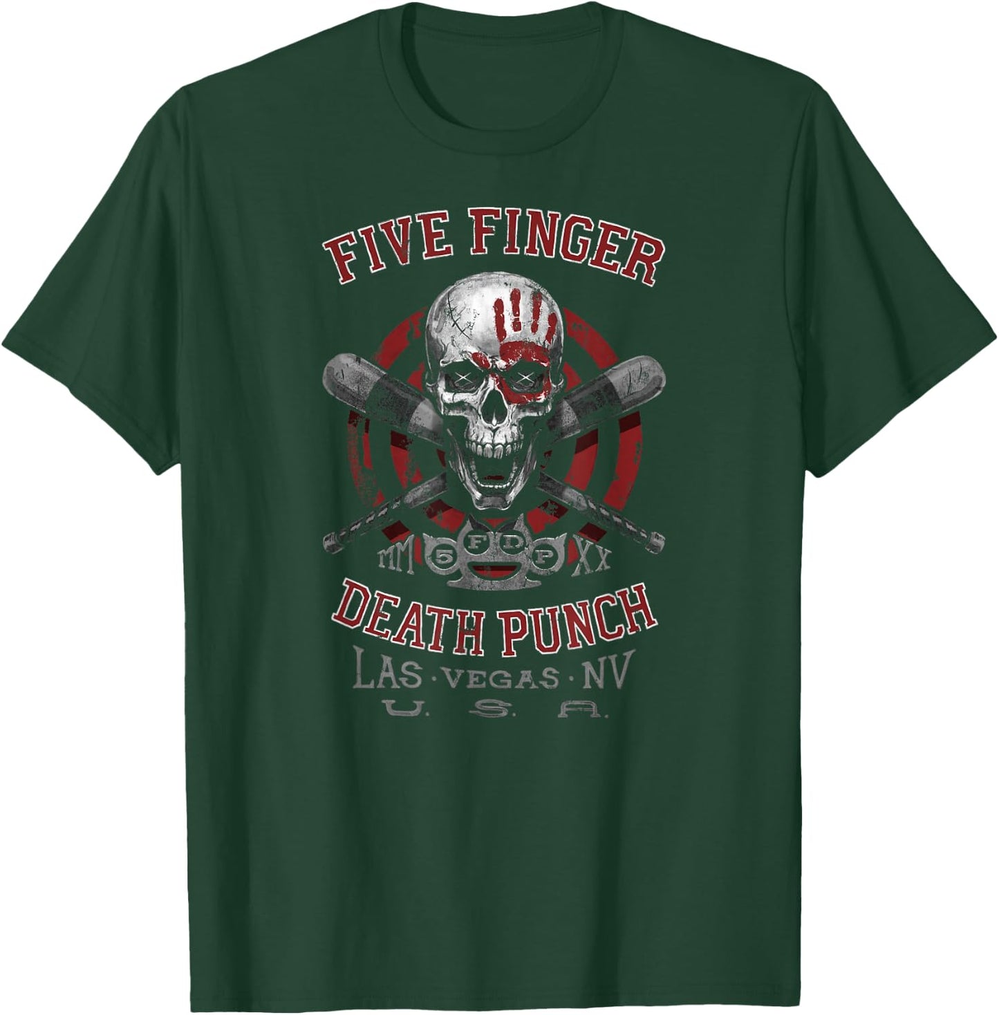 5FDP - Baseball Skull T-Shirt - T-Shirt | Forest