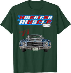1971 Chevelle,Muscle Car,SS454,SS427,SS396,Hotrod,drag race T-Shirt - T-Shirt | Forest