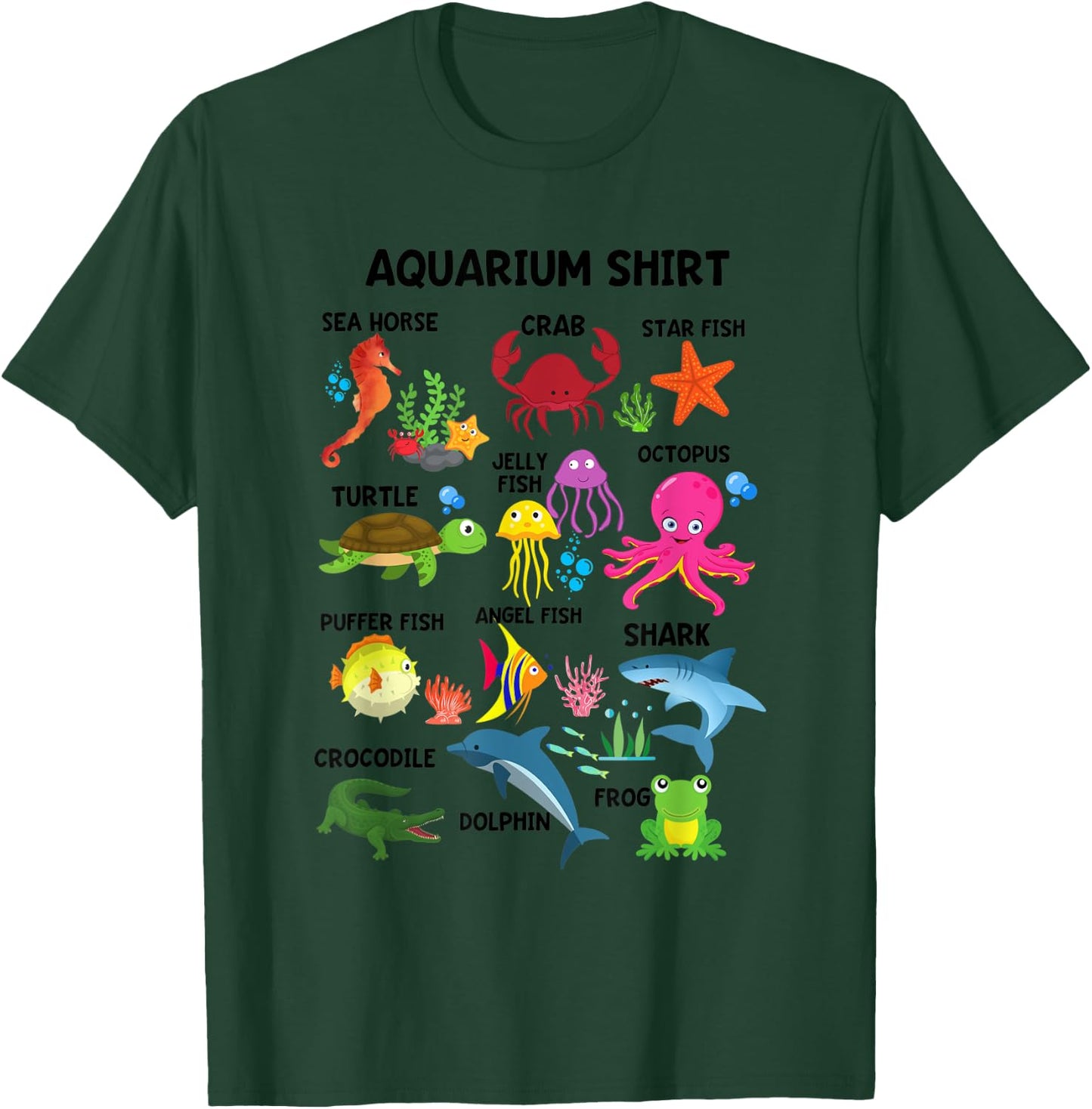 Aquarium Shirt Sea Life Animals A Day At The Aquarium Party T-Shirt - T-Shirt | Forest