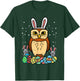 Easter Owl Eggs Bunnies Cute Animal Bird Men Women Kids T-Shirt - T-Shirt | Forest