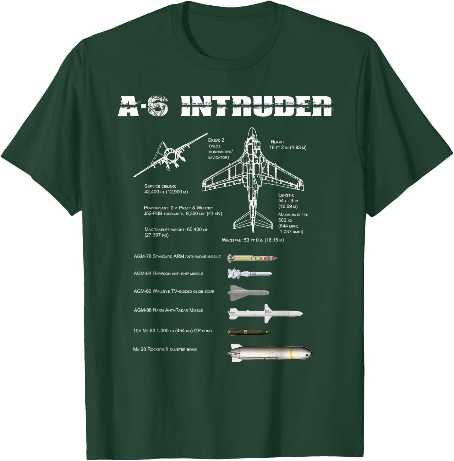 A-6 Intruder T-Shirt - T-Shirt | Forest