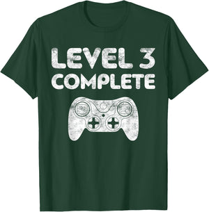 Level 3 Complete 3rd Wedding Anniversary Shirt T-Shirt - T-Shirt | Forest