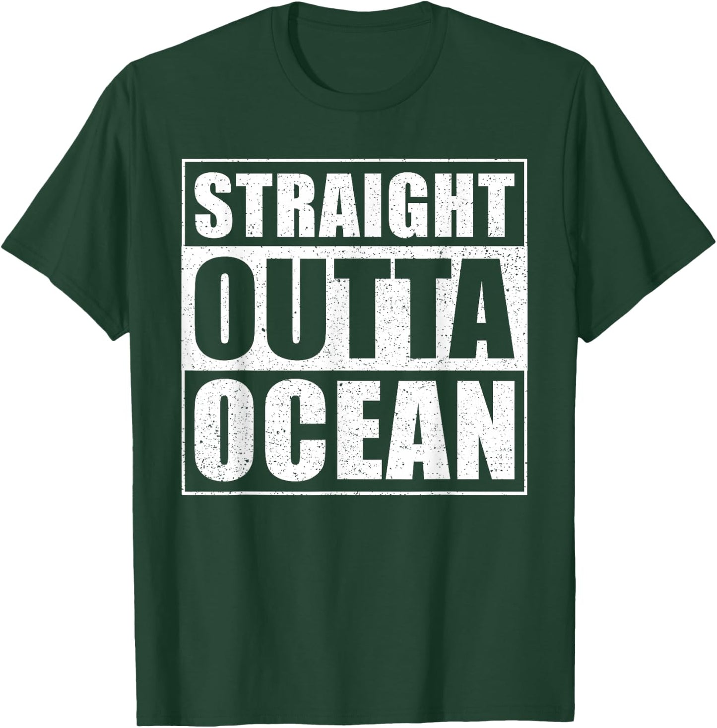 Straight Outta Ocean - Sea Diving Saying - funny Diver T-Shirt - T-Shirt | Forest