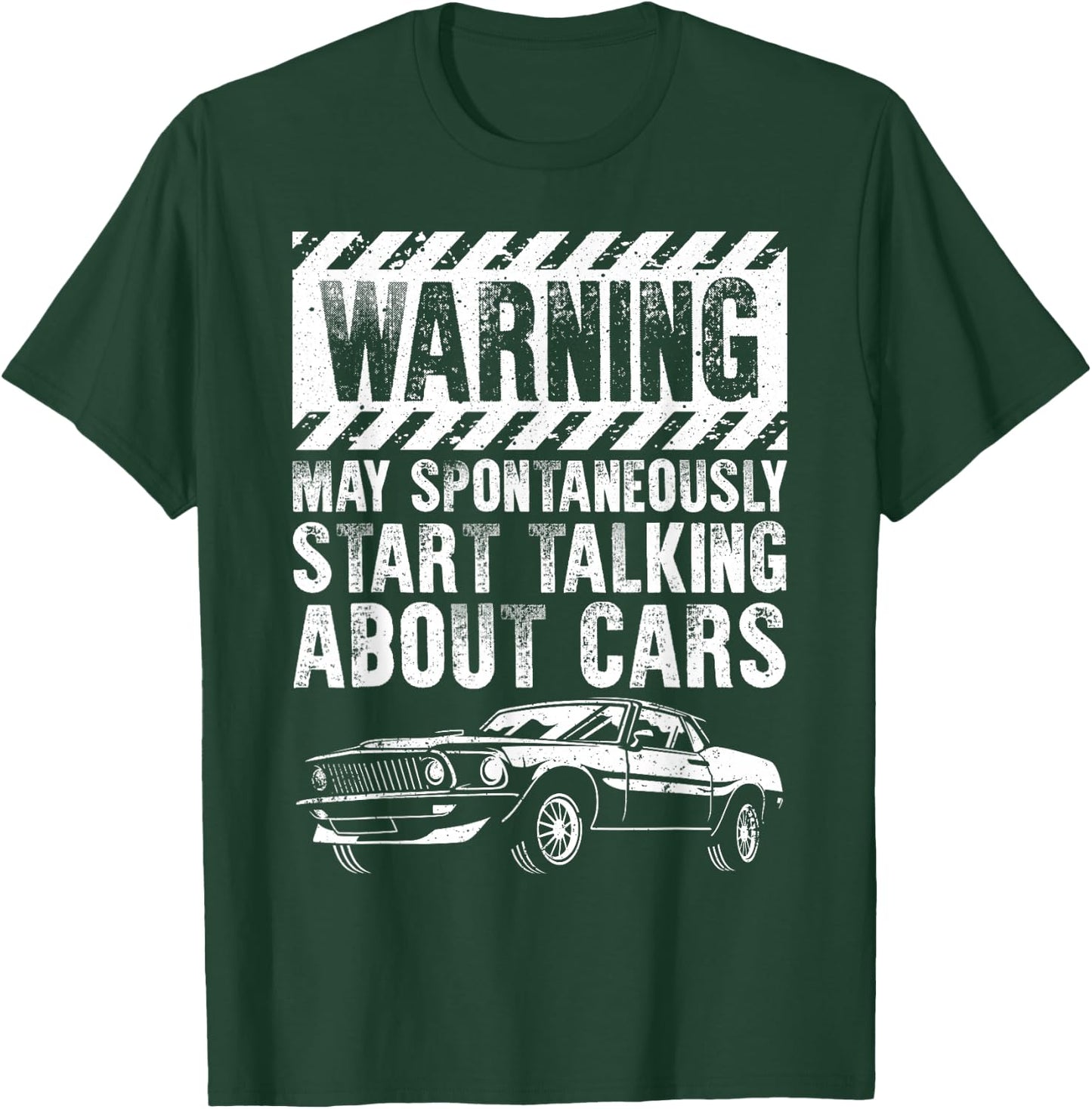 Funny Car Art Automobile Engine Garage Technician T-Shirt - T-Shirt | Forest