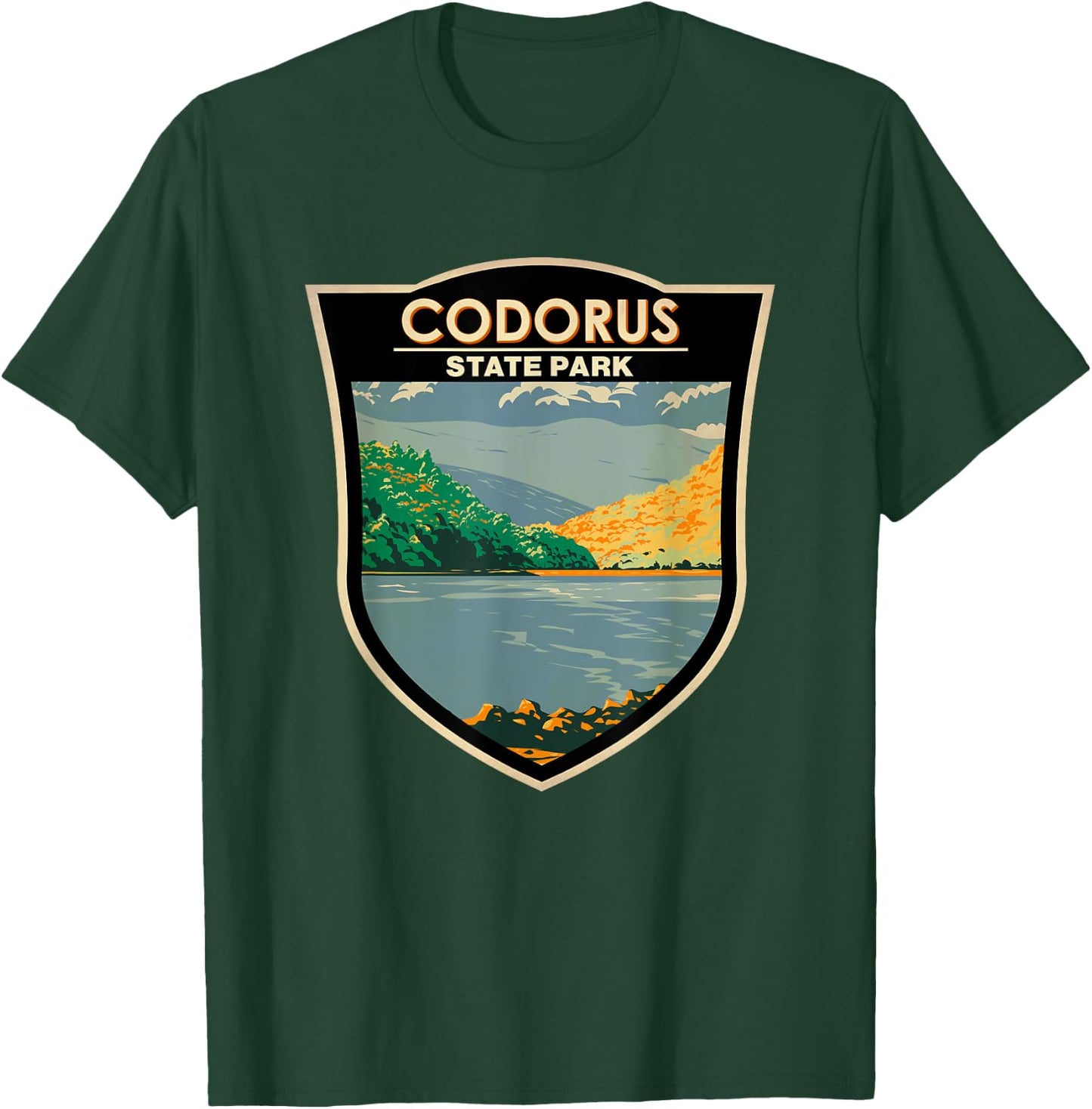 Codorus State Park Pennsylvania Badge Vintage T-Shirt - T-Shirt | Forest