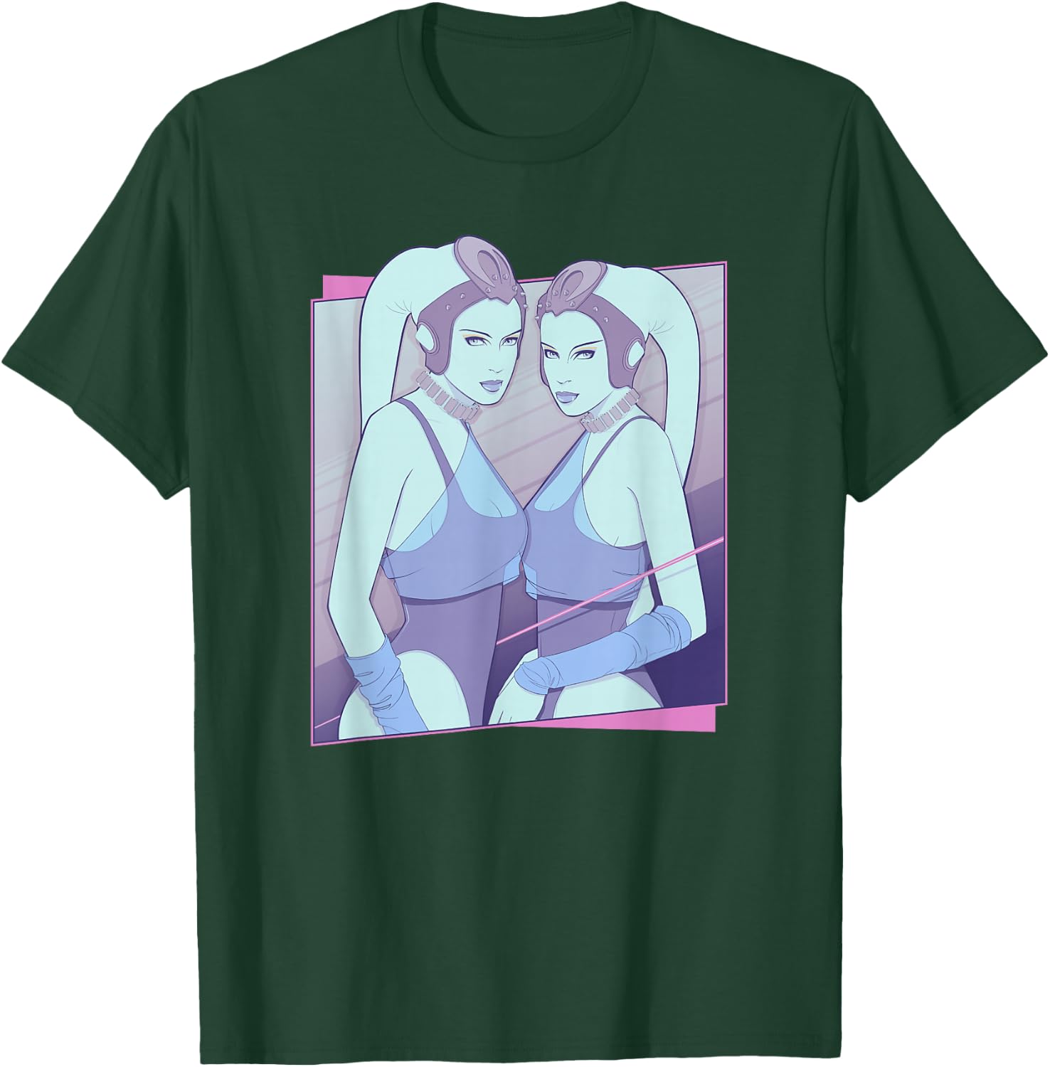Star Wars Anna Gella And Tann Gella Twi'lek Twins Poster T-Shirt - T-Shirt | Forest
