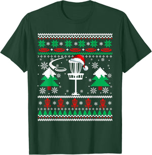 Santa Disc Golf Xmas Sweater Santa Disc Golf Sport Player T-Shirt - T-Shirt | Forest