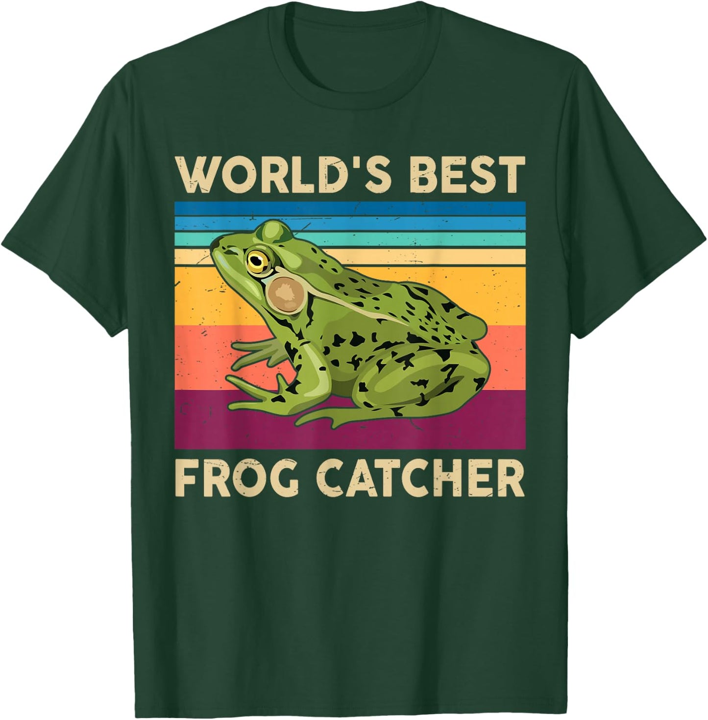 Frog-Shirt Kids Worlds Best Frog-Catcher Boy Toddler Funny T-Shirt - T-Shirt | Forest