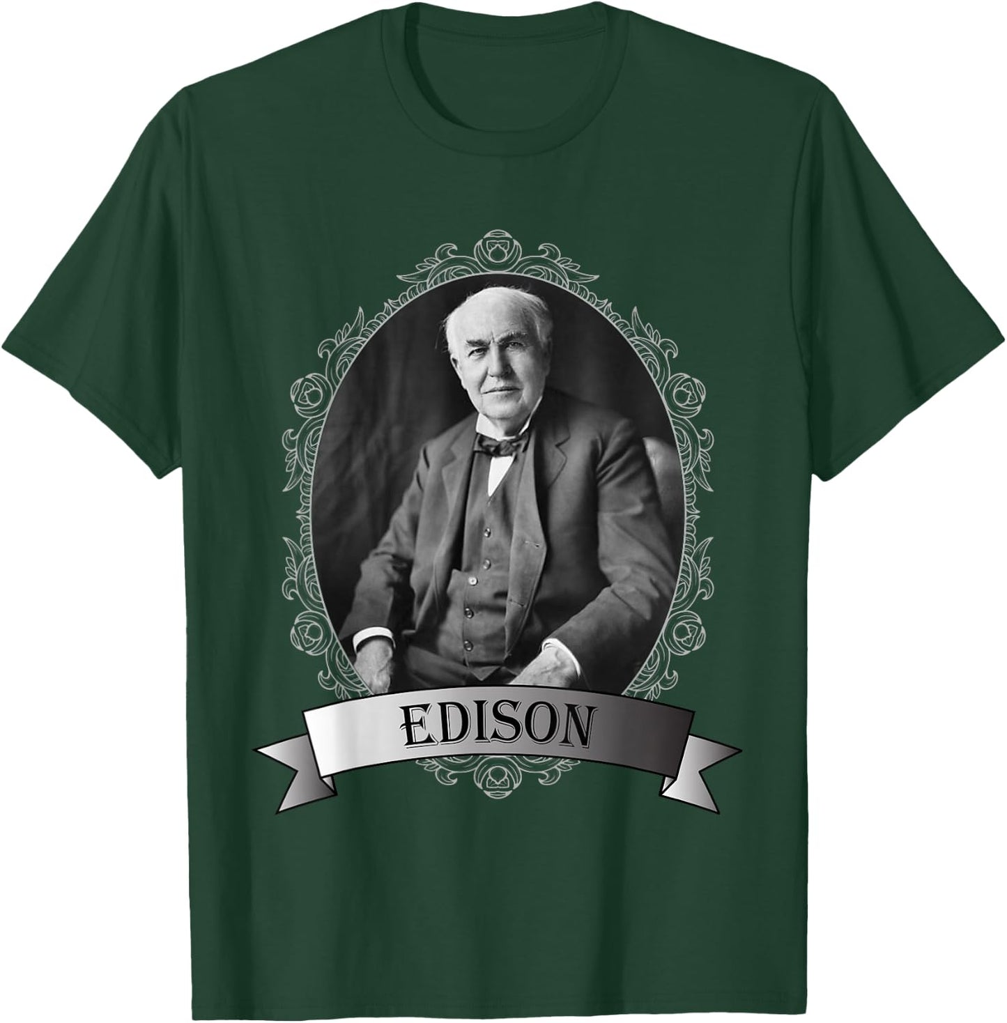 Thomas Edison Portrait Shirt T-Shirt - T-Shirt | Forest