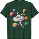 Astronaut Ballerina Dancing In Space Planets Galaxy Kid Girl T-Shirt - T-Shirt | Forest
