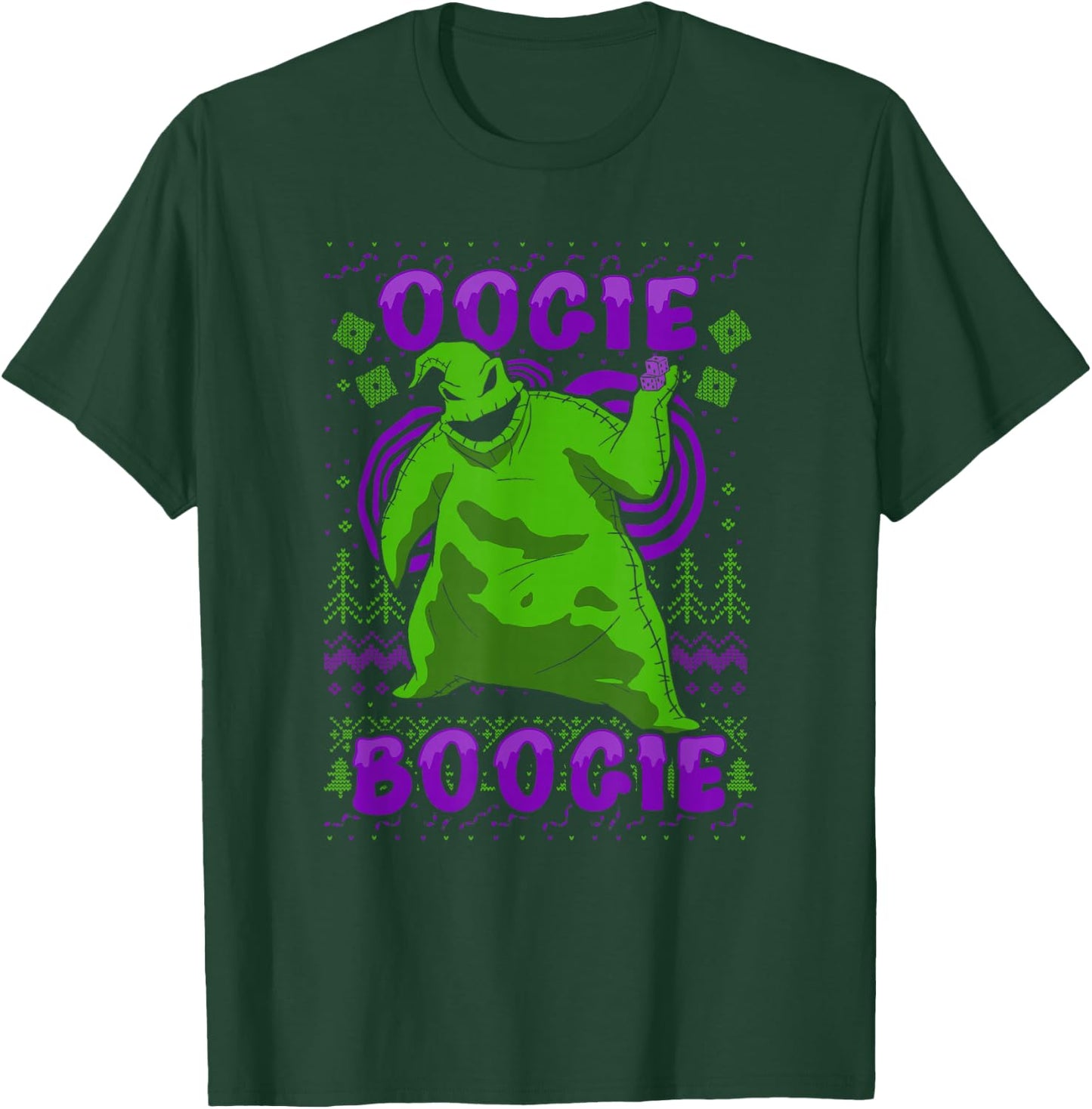 Disney Nightmare Before Christmas Oogie Boogie Ugly Sweater T-Shirt - T-Shirt | Forest