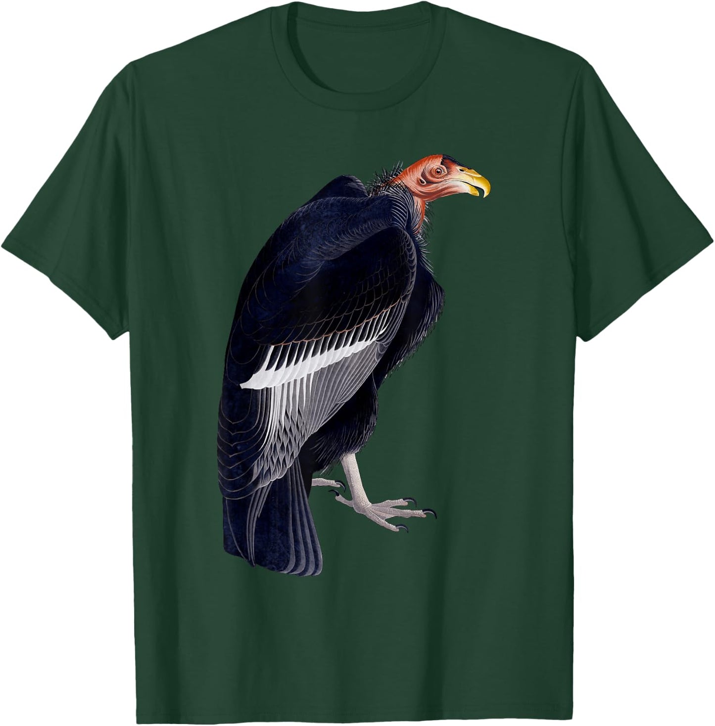 Turkey Vulture Vintage Illustration T-Shirt - T-Shirt | Forest