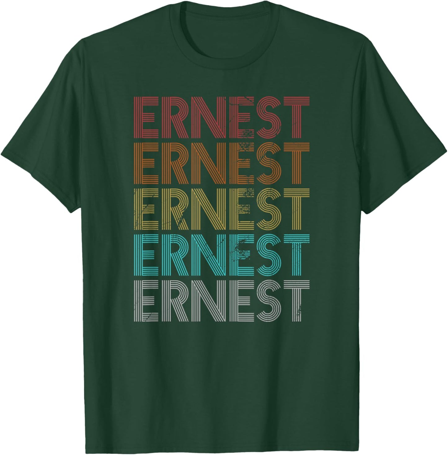 Retro Vintage ERNEST T-Shirt - T-Shirt | Forest